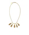 Chloé The  Pompoms Necklace In Yellow