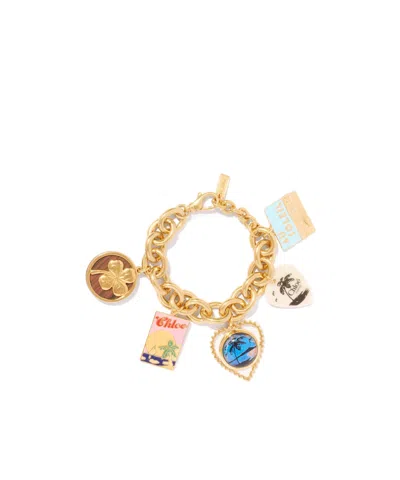 Chloé The Chloe Postcards Bracelet In Gold