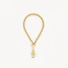Chloé Prism Necklace With Chain Frame And Pendant Detail In Gold