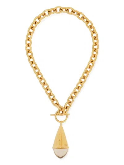Chloé The  Prism T-bar Necklace In Yellow