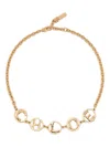 Chloé The  Script Charm Necklace In Gold