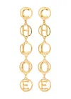 Chloé Chloe The  Script Drop Earrings In Gold