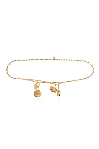 Chloé The  Sheels Charm Belt In Gold