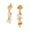 Chloé The  Shells Clip-on Earrings In Gold