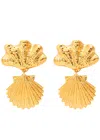 Chloé Chloe The  Shells Drop Earrings In Gold