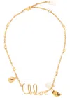 Chloé The Shells Necklace Accessories In Gold