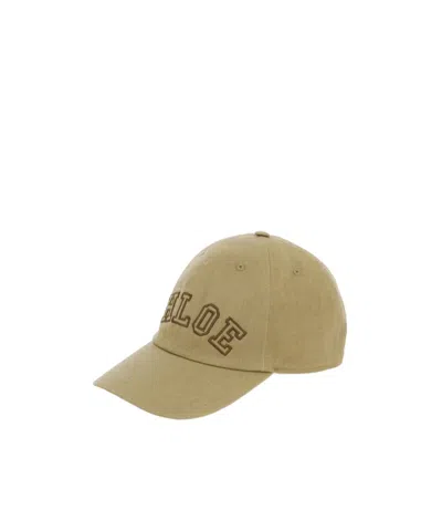 CHLOÉ THE CHLOE SIGNATURE CAP IN COTTON