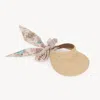 Chloé The  Visor In Raffia Beige Size Onesize 100% Raffia