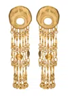 Chloé Chloe The Eclectic Hammered Clip-on Drop Earrings In Gold