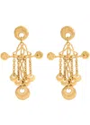 Chloé Chloe The Eclectic Hammered Drop Earrings In Gold
