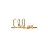 Chloé Set Of 2 Hair Clips "iconic" In Vintage Gold