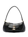 Chloé The 99 Shoulder Bag In Shiny Grained Calfskin In Black