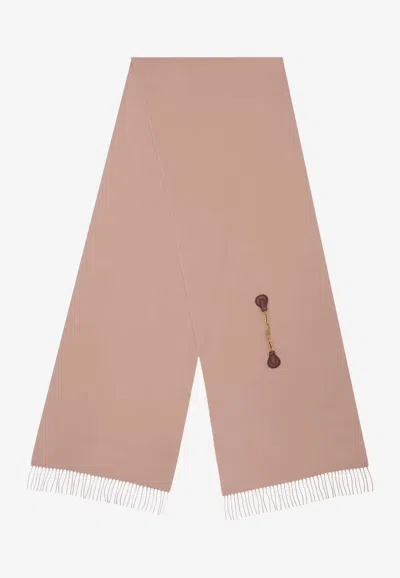 Chloé The Iconic Scarf In Wool In Brown