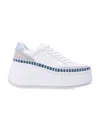 Chloé Nama Wedge Sneaker In White