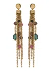 Chloé Chloe The Pompoms Tassel Drop Earrings In Gold