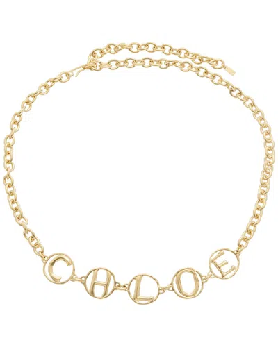 Chloé The Script Jewelry Belt In Gold