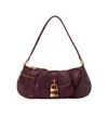 Chloé The 99 Shoulder Bag In Shiny Grained Calfskin In Pale Purple