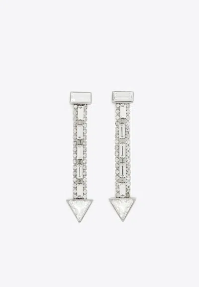 Chloé Thelma Drop Earrings In Palladium