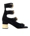 Chloé Woman Sandals Black Size 7 Leather In Black