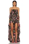Chloé Thin Strap Gathered High And Low Jumpsuit