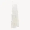 Chloé Thin-strap Long Dress In Embroidered Lace White Size 6 100% Cotton