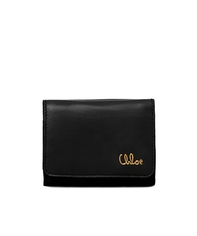 Chloé Three-fold Wallet In Black