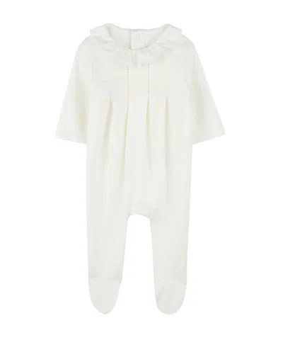 Chloé Three-piece Round-neck Jumpsuit And Bib Hat In White