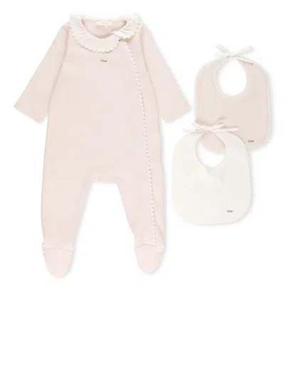 Chloé Kids' Three Pieces Set In Pink