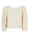Chloé Three-quarter Sleeve Linen Shirt In Neutral