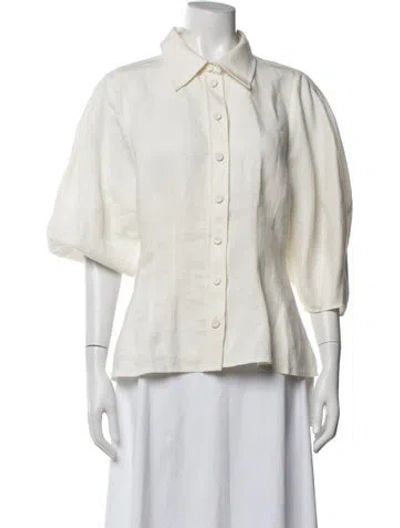 Pre-owned Chloé Three-quarter Sleeve Blouse In Neutrals