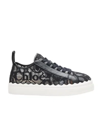 Chloé Tie Casual Sports Shoes In Black