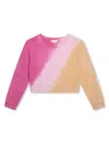 Chloé Tie-dye Print Ombré Sweatshirt In Pink Yellow