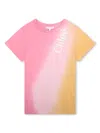 Chloé Logo-print Organic Cotton Dress In Pink