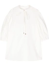 CHLOÉ CHLOE TIE TUNIC SHIRT BUTTERCREAM