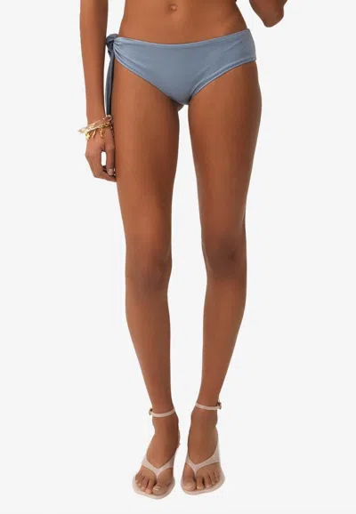Chloé Tied-knot Bikini Bottom In Blue