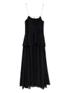 Chloé Tiered Maxi Dress In Black