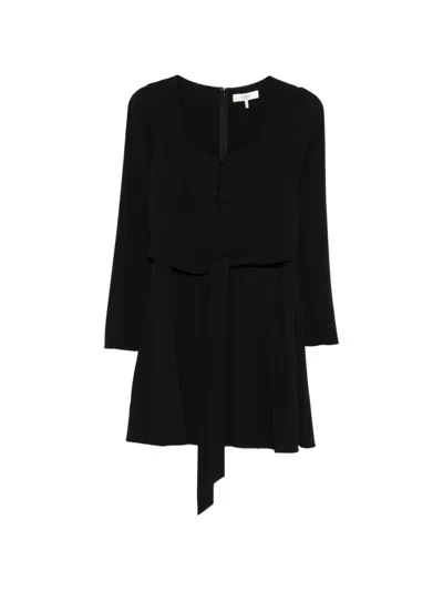 Chloé Tie-waist Mini Dress In Black