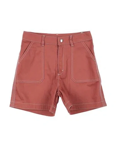 Chloé Babies'  Toddler Girl Denim Shorts Rust Size 6 Cotton, Elastane In Red