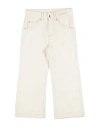 Chloé Toddler Girl Jeans Ivory Size 4 Cotton In White