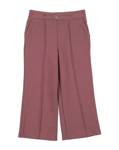 Chloé Babies'  Toddler Girl Pants Antique Rose Size 6 Cotton, Modal, Elastane, Polyamide In Red