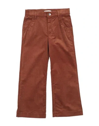 Chloé Babies'  Toddler Girl Pants Brown Size 6 Cotton, Elastane