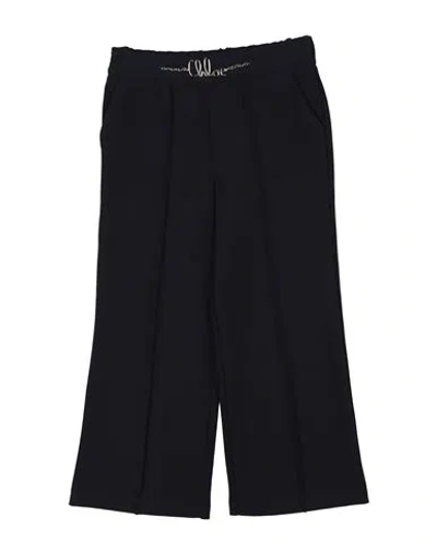 Chloé Babies'  Toddler Girl Pants Midnight Blue Size 6 Cotton, Modal, Elastane, Polyamide In Black