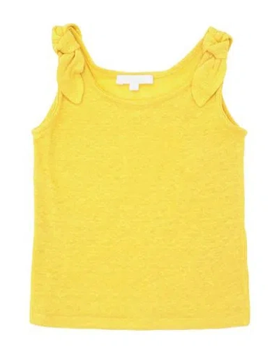 Chloé Babies'  Toddler Girl Top Yellow Size 6 Linen