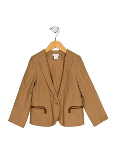 Pre-owned Chloé Babies' Toddler Girls' Blazer In Brown