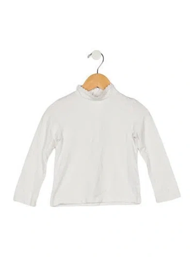 Pre-owned Chloé Babies' Toddler Girls Branded Embroidered Top In White