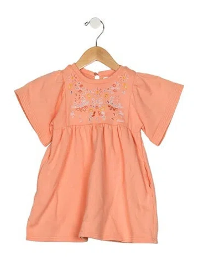 Pre-owned Chloé Babies' Toddler Girls' Patterned Dress In Pink
