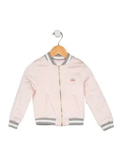 Pre-owned Chloé Babies' Toddler Girls' Quilted Zip-up Jacket In Pink