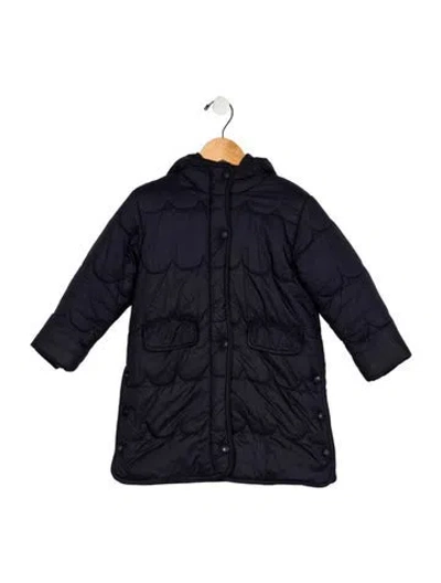 Pre-owned Chloé Babies' Toddler Girls Snap And Zip Closure Jacket In Blue