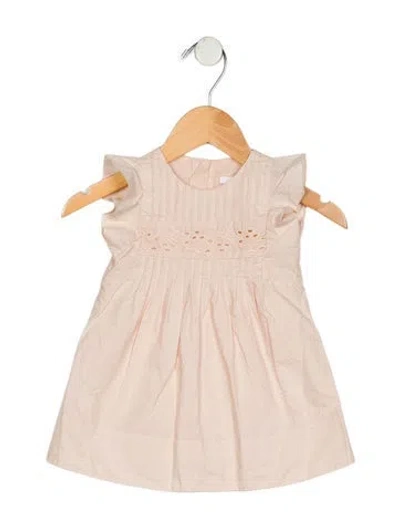 Pre-owned Chloé Babies' Toddlers Girls' Short Sleeve Dress In Pink