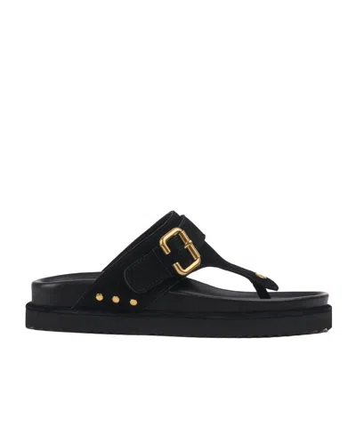 Chloé Toe Slippers In Black